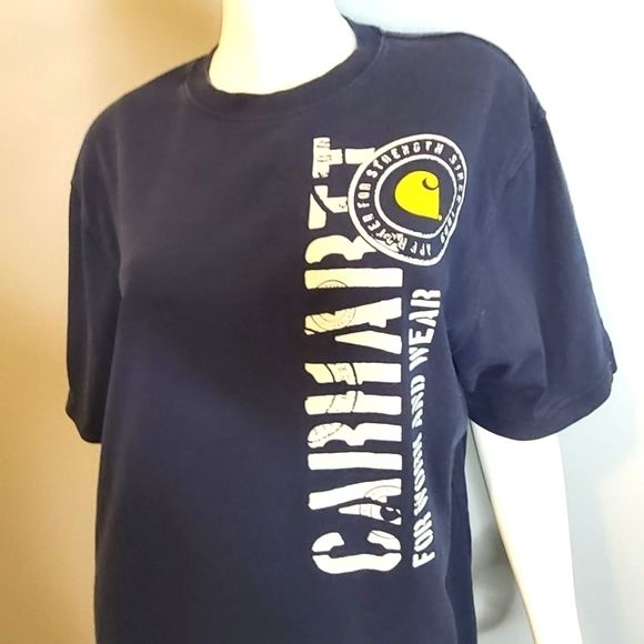 Navy Blue Carhartt Tee sz Medium - Picture 7 of 10